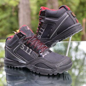 5.11 Tactical Range Master Boot 12148 Black Red Size 5